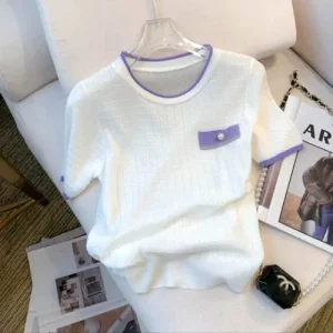 Knit Zadine Imported Regular Top For Women